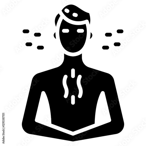Breathing Exercise Vector Icon