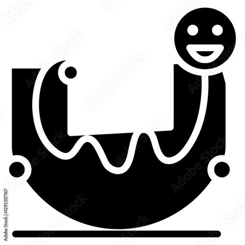 Emotional Rollercoaster Vector Icon