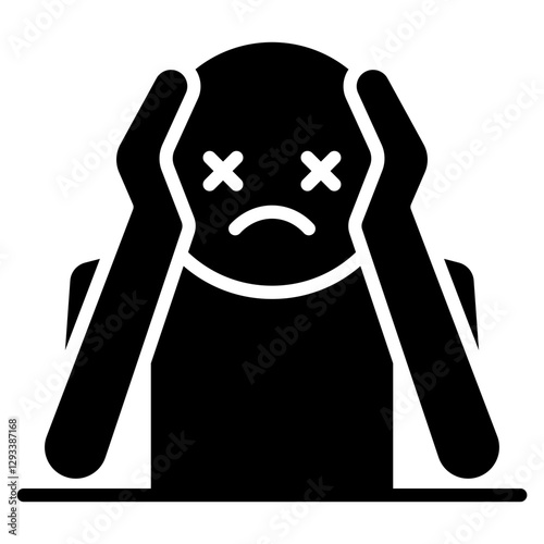 Emotional Burnout Vector Icon