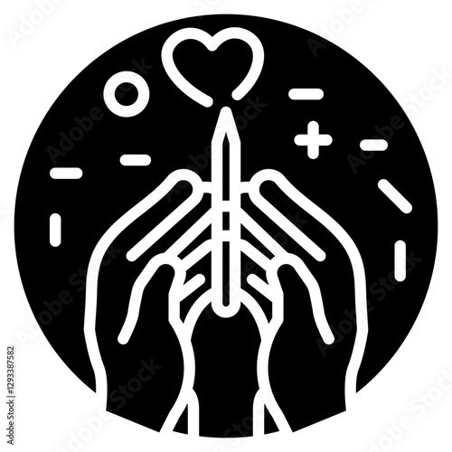 Self Harm Prevention Vector Icon