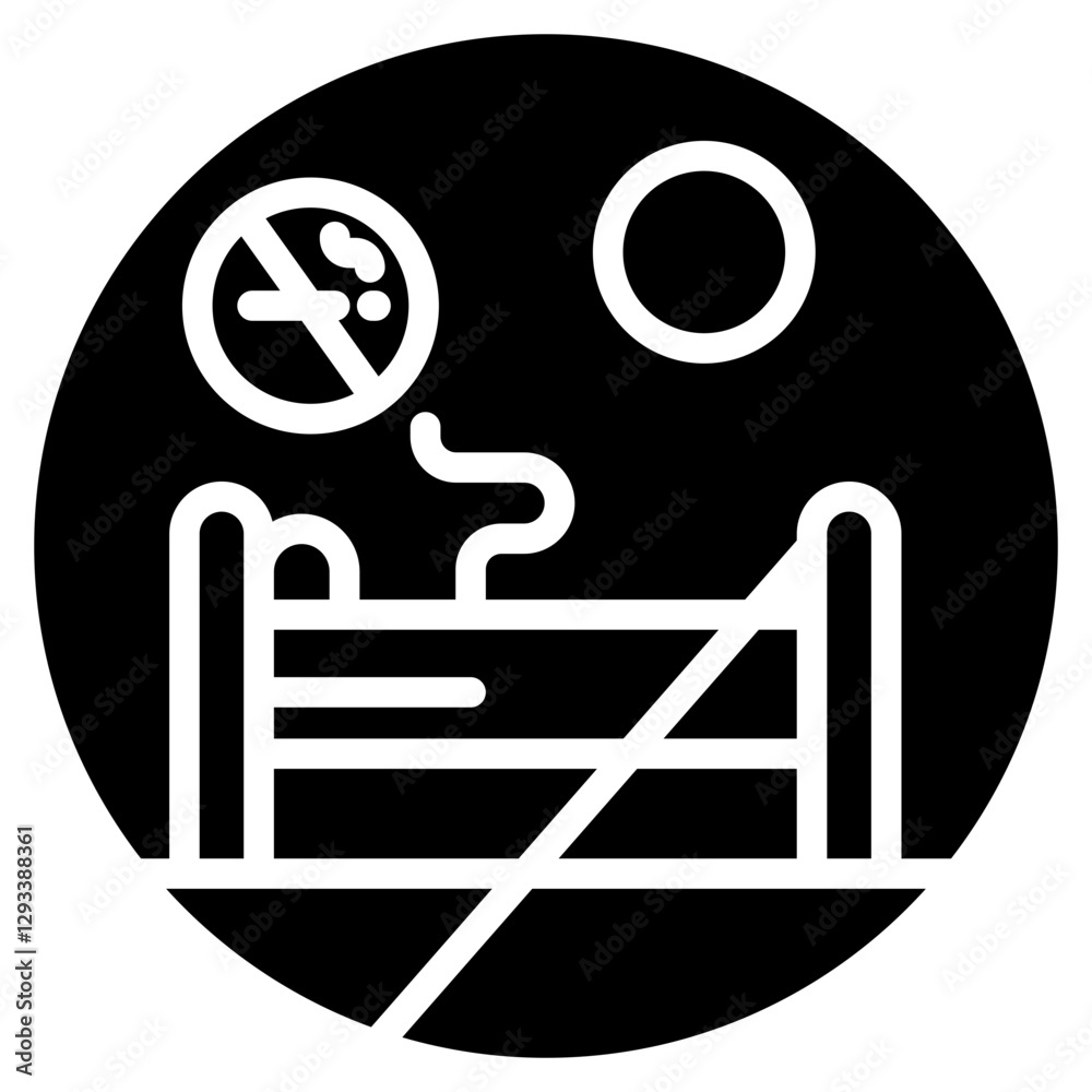 Non Smoking Room Vector Icon