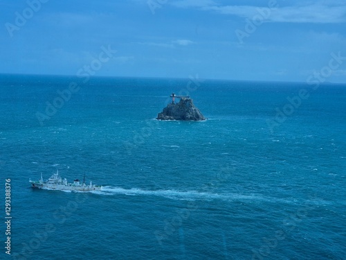 Lighthouse on a Small Rocky Island in Yeongdo, Busan-2 photo