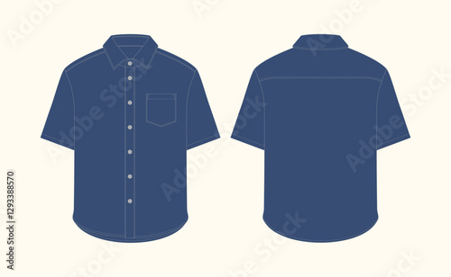 mockup tshirt vector, editable vector tshirt mockup for fabric preview of screen printing supply, Set of blank shirt outline sketch flat sketch illustration front n back view. shirt CAD design