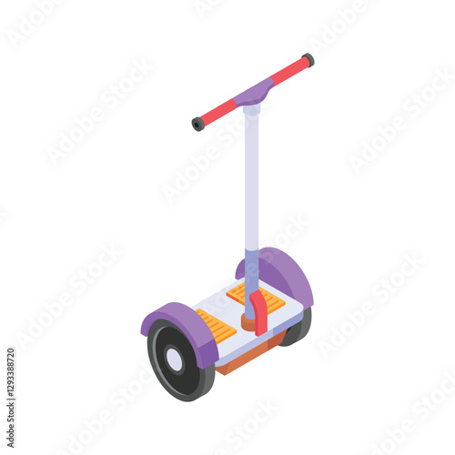 An isometric icon of a personal electric transporter, likely a Segway or similar device.