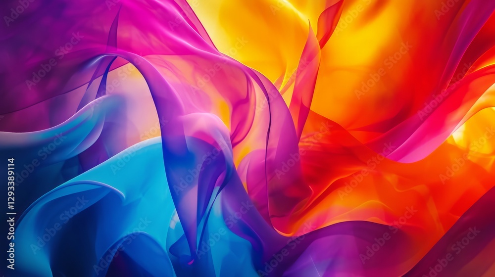 Fototapeta premium Dynamic Colorful Abstract Flow for Modern Design.