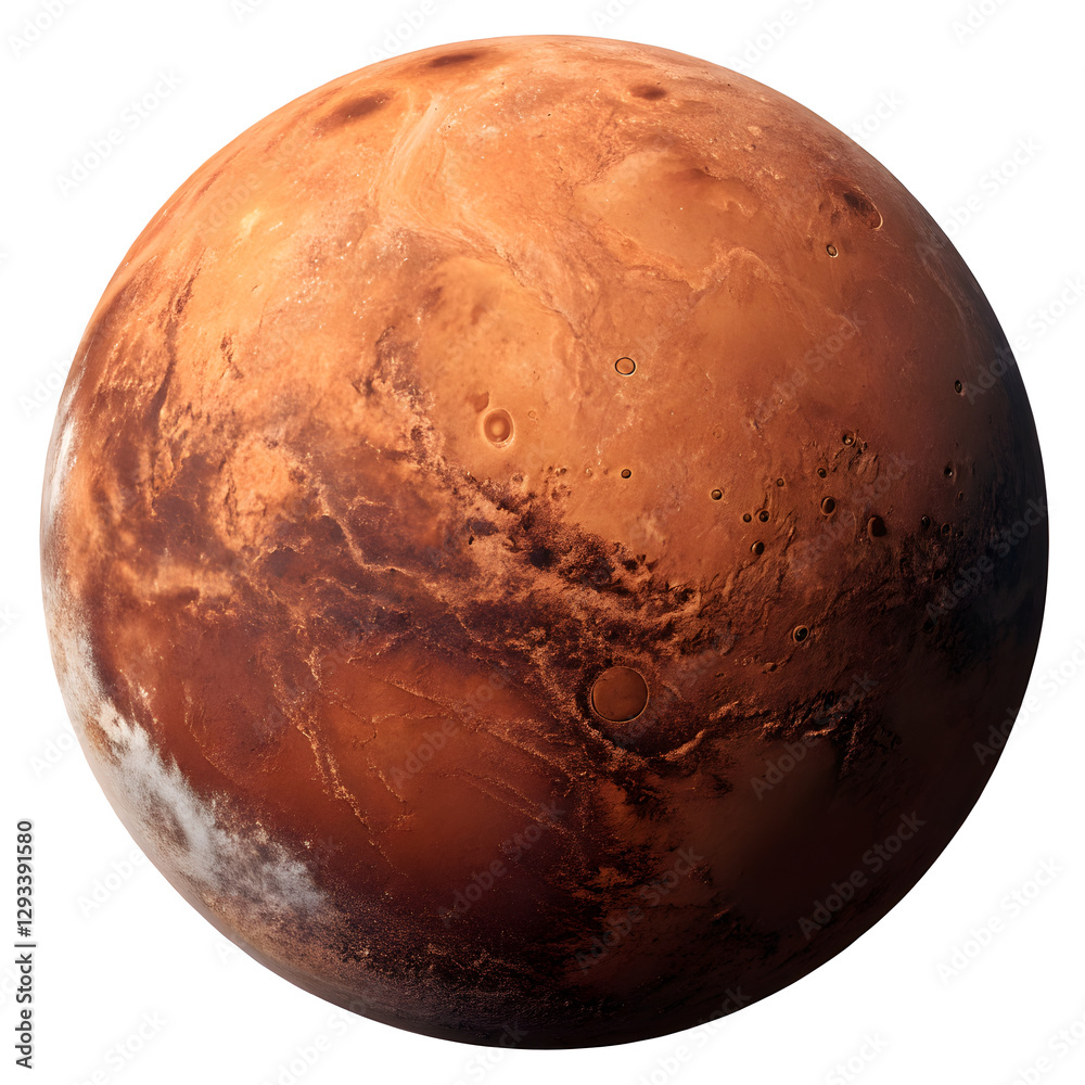 Fototapeta premium The planet Mars in the space