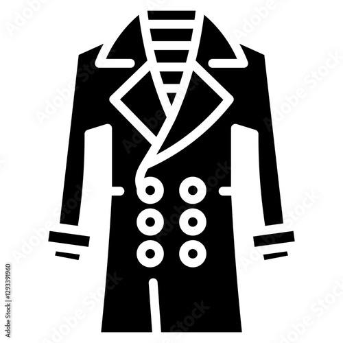 Trench Coat Vector Icon