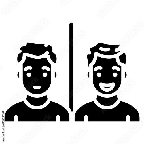 Before and After Photos Vector Icon
