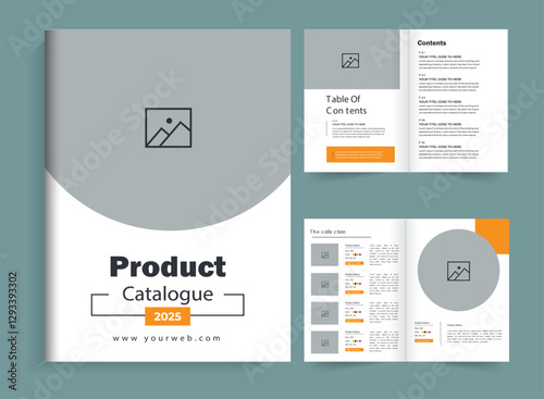 Modern Interior Design Portfolio Layout Template, Interior Design Magazine Layout for Home Decoration. Multipurpose Product catalog design, company furniture product catalog