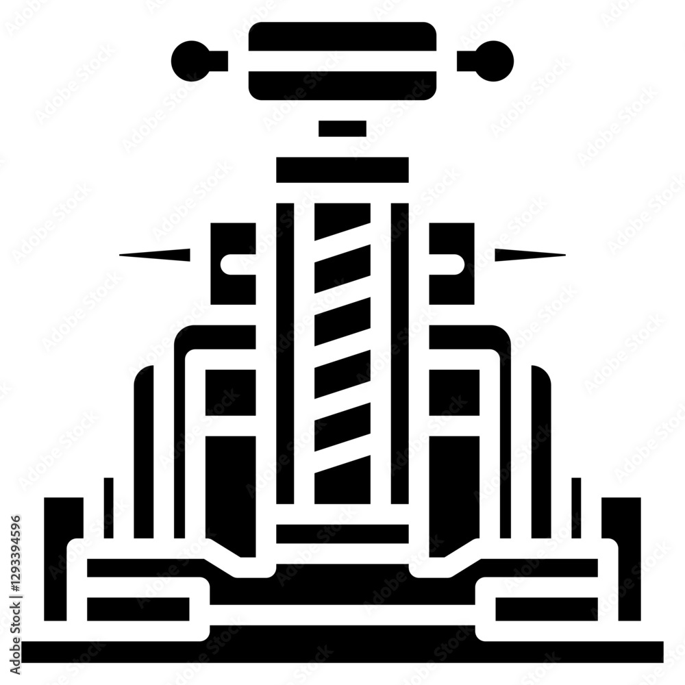 Obraz premium Hydraulic Jack Vector Icon