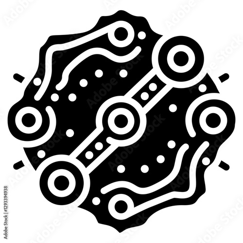 Timing Chain Vector Icon