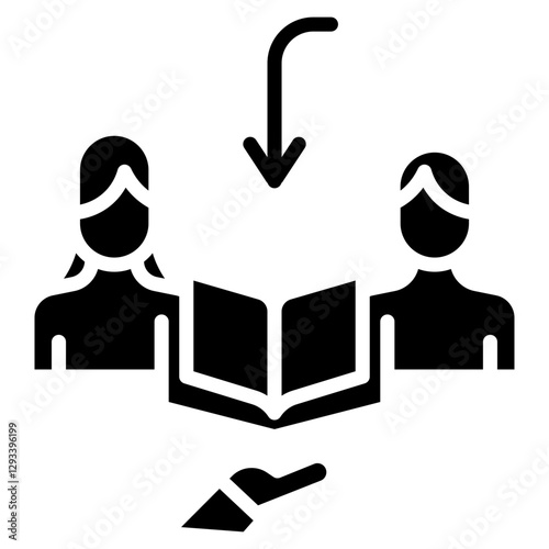 Book Lending Vector Icon