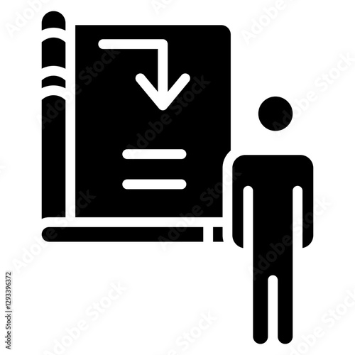 Borrowed Book Vector Icon