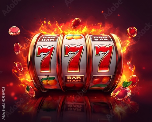 Flaming 777 slots jackpot win