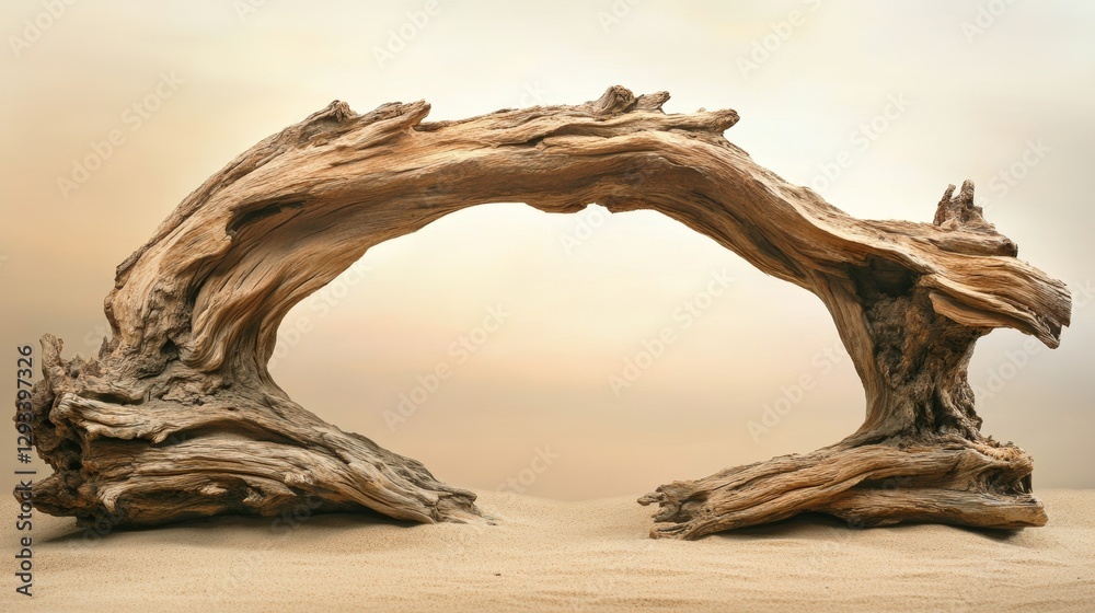 Driftwood Arch on Sand Driftwood Arch on Sand