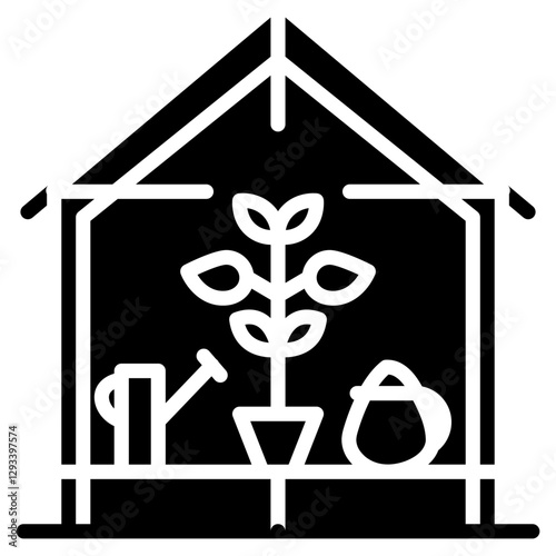 Smart Greenhouse Vector Icon