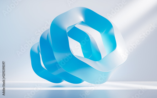 Fototapeta Naklejka Na Ścianę i Meble -  Abstract hexagonal geometry background, 3d rendering.