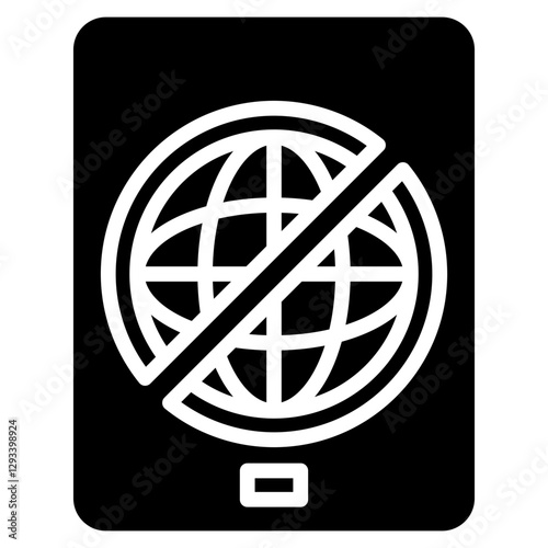 Travel Ban Vector Icon