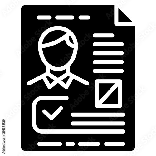 Work Permit Vector Icon