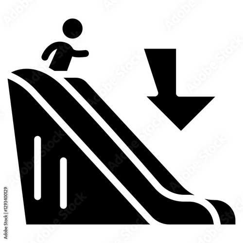 Emergency Slide Vector Icon