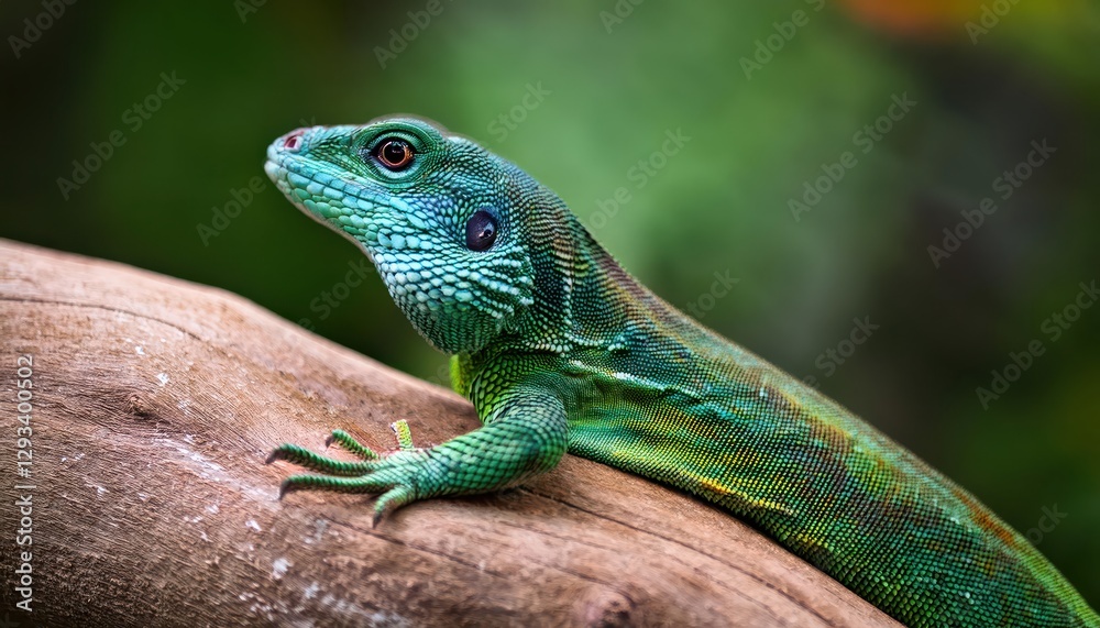 Closeup of a male Ocellated Lizard in its natural Habitat A Vivid Snapshot of the Tropical Rainforest Canopy, Showcasing the Captivating Patterns and Bold Colors of this Amazing Reptile Closeup of a male Ocellated Lizard in its natural Habitat A Vivid Snapshot of the Tropical Rainforest Canopy, Showcasing the Captivating Patterns and Bold Colors of this Amazing Reptile