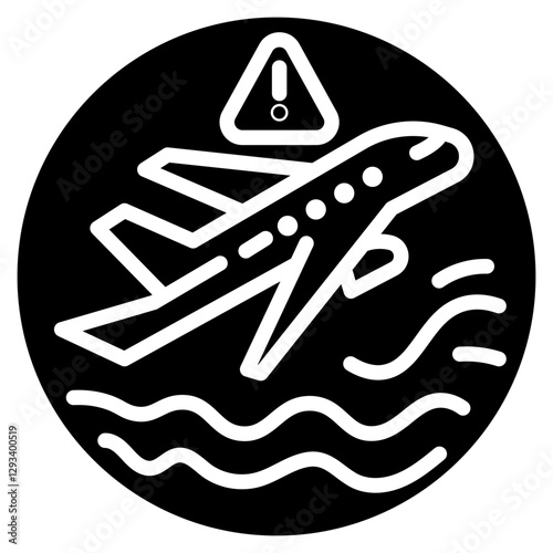 Turbulence Warning Vector Icon