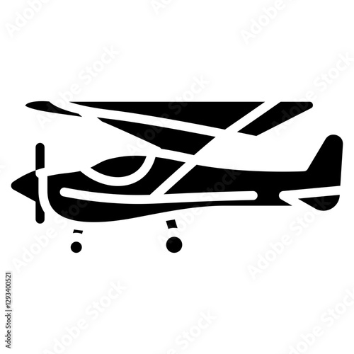 Ultralight Aircraft Vector Icon