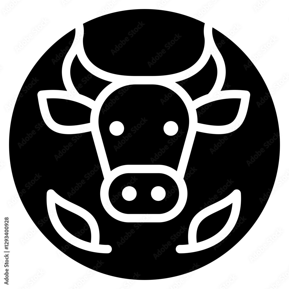 Obraz premium Cattle Brand Vector Icon