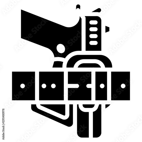 Gun Holster Vector Icon