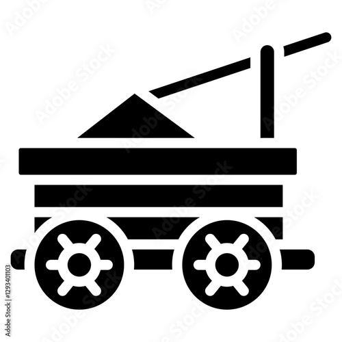 Mine Cart Vector Icon