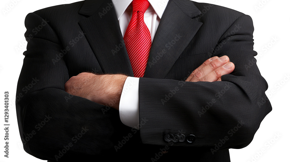 Confident businessman in suit and tie, a portrait of professionalism leadership in corporate settings Confident businessman in suit and tie, a portrait of professionalism leadership in corporate settings