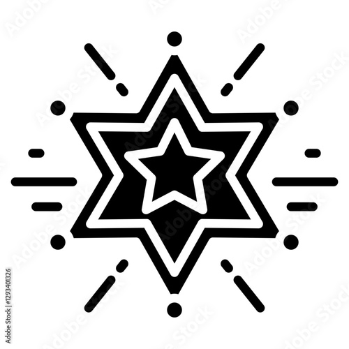 Sheriff Badge Vector Icon