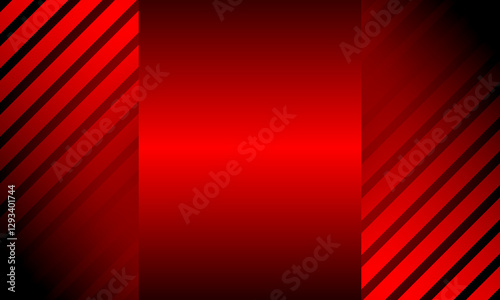 red stripes lines center with lines textures pattern on smooth gradient with shinny abstract background
