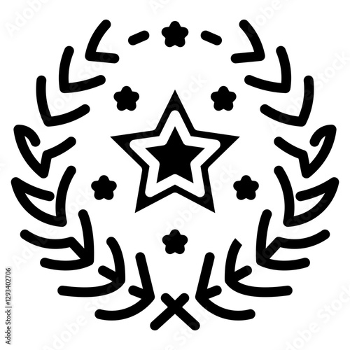 Military Badge Vector Icon