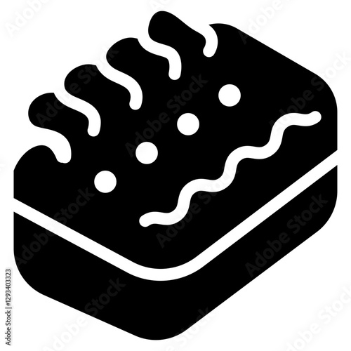 Body Scrubber Vector Icon