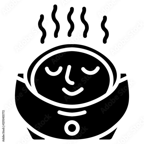 Facial Steamer Vector Icon