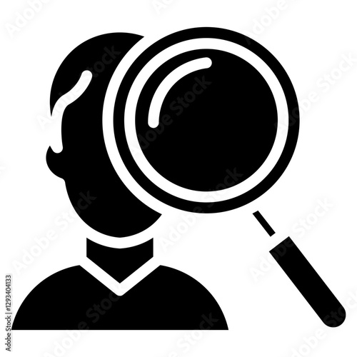 Criminal Profiling Vector Icon