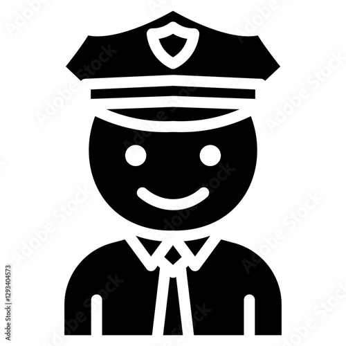 Patrol Officer Vector Icon