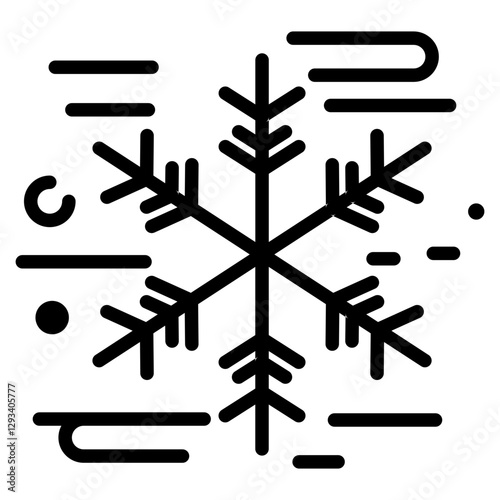 Snowstorm Vector Icon