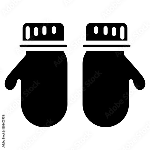 Winter Gloves Vector Icon