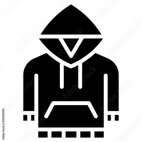 Winter Hoodie Vector Icon