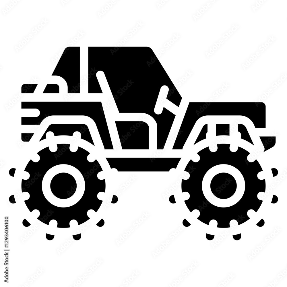 Fototapeta premium All Terrain Vehicle Vector Icon