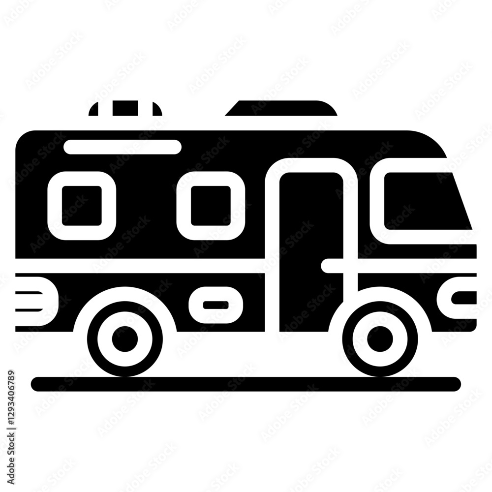 Recreational Vehicle Vector Icon Recreational Vehicle Vector Icon