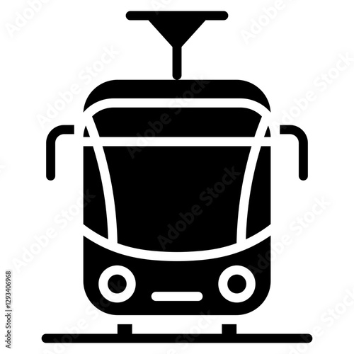 Trolleybus Vector Icon