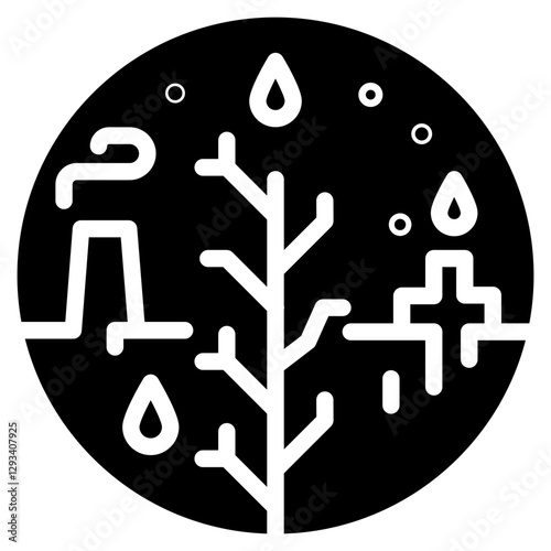Water Scarcity Vector Icon