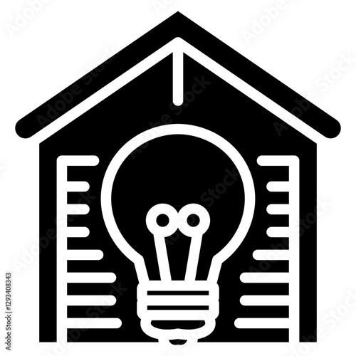 Smart Garage Light Vector Icon