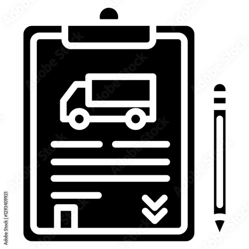 Shipment Invoice Vector Icon