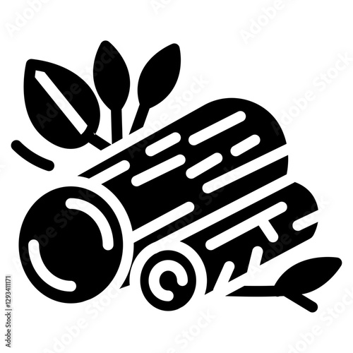 Woodpile Vector Icon