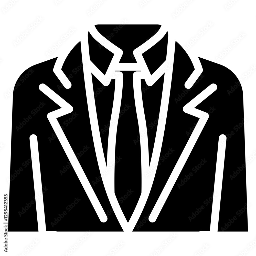 Funeral Suit Vector Icon Funeral Suit Vector Icon