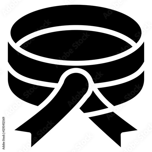 Mourning Band Vector Icon